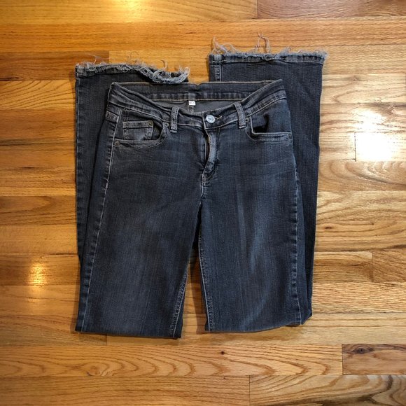 VINTAGE M2F BLACK BOOTCUT DENIM JEANS S 26/6 - Picture 5 of 11